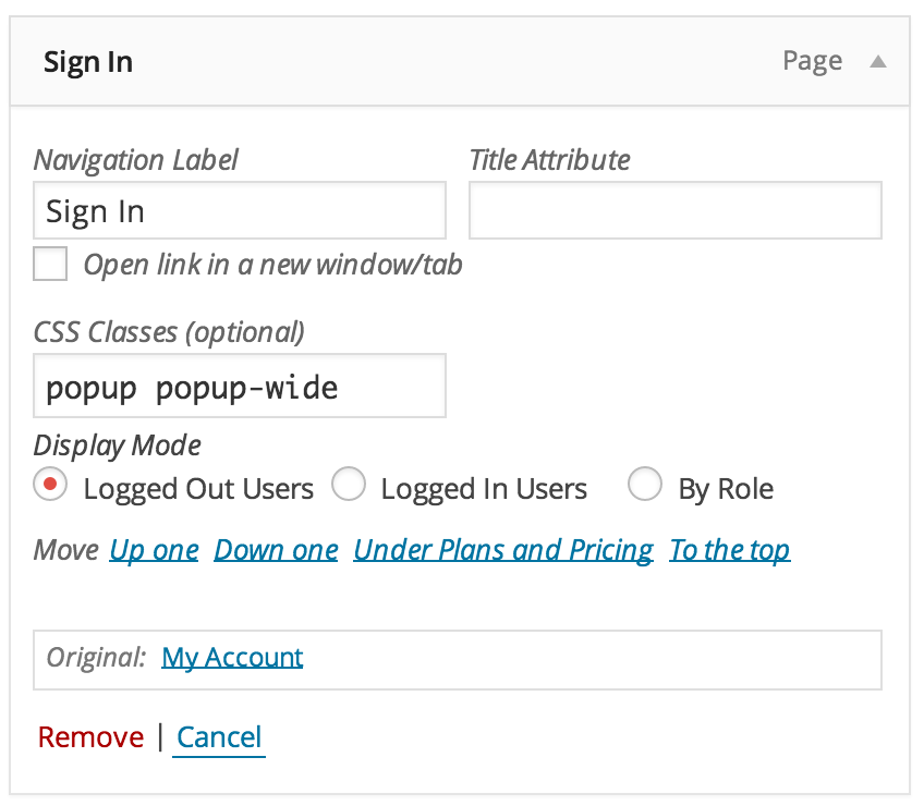 Creating a Popup Menu Item – Astoundify Knowledge Base